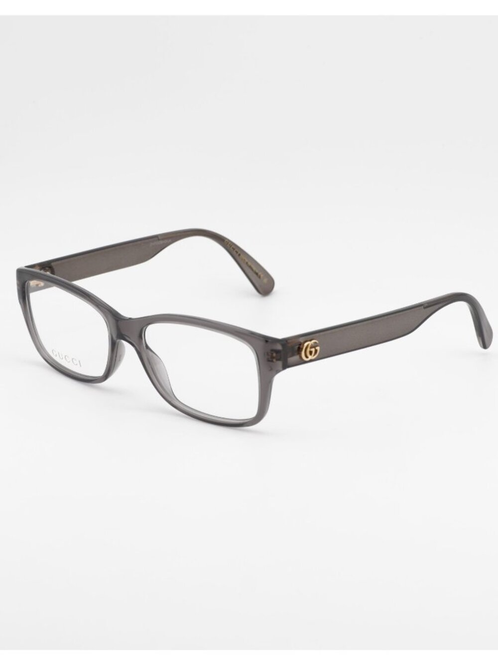 Gucci GG0716O 003 Eyeglasses Grey 53mm Rectangle Frame